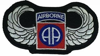 Us Army 82nd Airborne Division Abd Jump Wings Patch Aa All American Paratrooper
