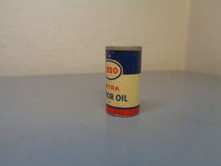 LEGO DENMARK VINTAGE 1950 ' S WOOD ESSO EXTRA MOTOR OIL CAN ULTRA RARE ITEM VG 2