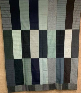 Pa Dutch C 1900 Brick Wall Quilt Top Suit Clothing Fabrics