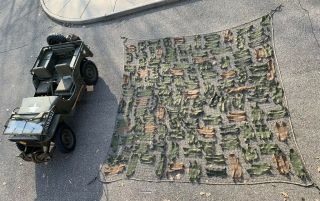 Ww2 Us Army Vehicle Camouflage Net Camo Netting Burlap Scrim Jeep Gpw Mb 15 