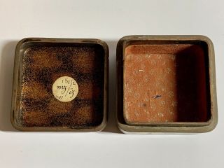 A 19th century Japanese Meiji period lacquer box and cover. 4