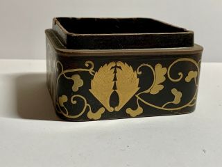 A 19th century Japanese Meiji period lacquer box and cover. 8