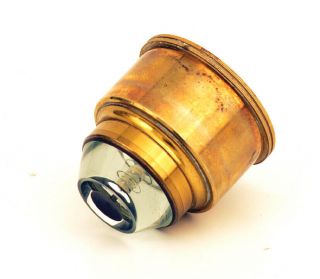 c.  19th Smith&Beck brass microscope parabolic condenser lens 3
