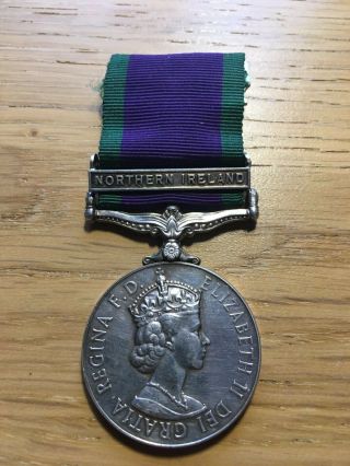 General Service Medal 1962 - 2007 Northern Ireland Clasp To Argyll & Sutherlands