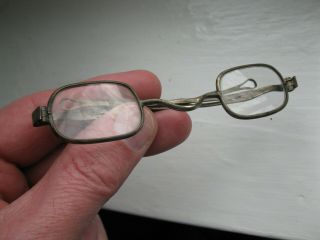 Antique Vintage Benjamin Franklin Style Civil War Era Eyeglasses Glasses 2