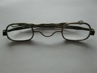 Antique Vintage Benjamin Franklin Style Civil War Era Eyeglasses Glasses 3