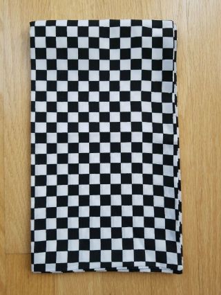 Usaf Scarf - Unknown Black & White Checkerboard Flight Crew Scarf,  1970s,  1980s?