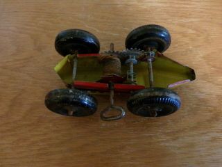 Vintage MARX TIN LITHO WIND UP No.  4 MIDGET RACER RACE CAR 8