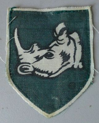 Rhodesia Army 2 Brigade Rhodesian Rhino Printed Arm Badge Patch Rli