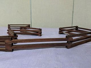 Antique Vintage Folk Art Primitive Wood Fence Hand Made 14 Ft