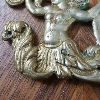 Antique 19th century Silver Gilt Bronze Ormolu Furniture mount 3