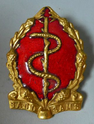 South Africa Military Medical Service Corps Old Army 1970s Snake Cap Badge
