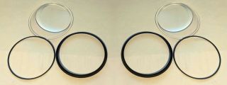 2 X Avon S10 Gas Mask Replacement Lens Clear Sp70007 Plano Eye Piece