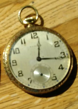 RARE 14k Gold Dudley Masonic Pocket Watch 2227 4