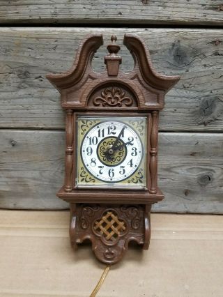 Vintage Spartus Electric Wall Clock Great Made In Usa