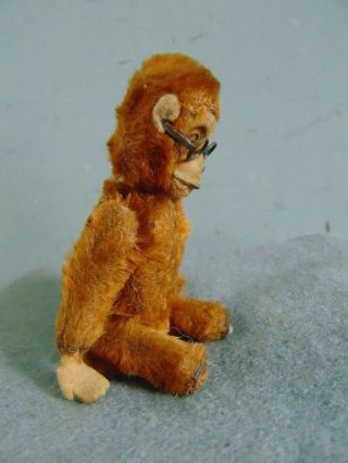 Vintage Brown Mohair Toy Monkey Swivel Head Jointed Arms & Legs Steiff ?