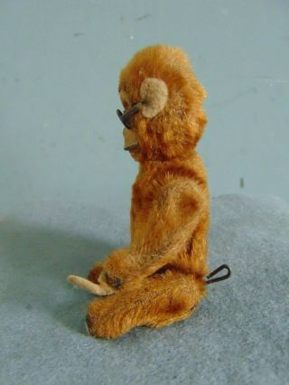 VINTAGE BROWN MOHAIR TOY MONKEY SWIVEL HEAD JOINTED ARMS & LEGS STEIFF ? 4