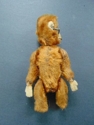 VINTAGE BROWN MOHAIR TOY MONKEY SWIVEL HEAD JOINTED ARMS & LEGS STEIFF ? 7