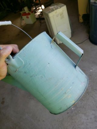 Vintage Antique Galvanized Metal Farmhouse Garden Watering Water Can 3 Gallon 3