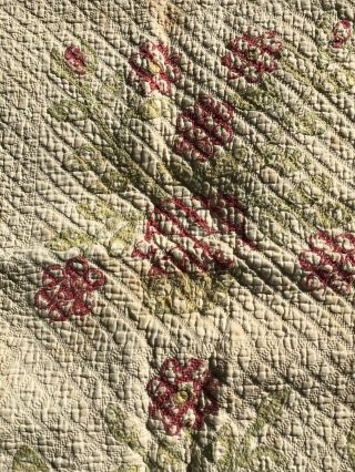 Vintage Hand Stitched Quilt 1850s Cutter 2