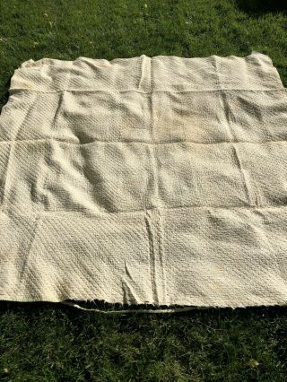 Vintage Hand Stitched Quilt 1850s Cutter 5
