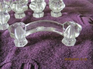 ANTIQUE GLASS DRAWER PULLS 5