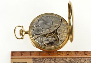 Elgin Father Time 21 Jewels 13s Open Face 14K Pocket Watch 16 7