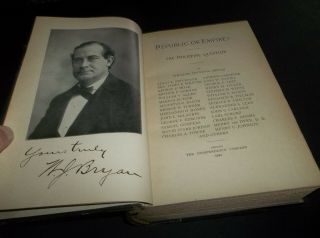 1899 Republic or Empire - The Philippine Question Book by William Jennings Bryan 2
