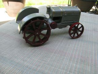 Rare c.  1925 Arcade Cast Iron McCORMICK DEERING 10 - 20 TRACTOR,  Farm Toy 2