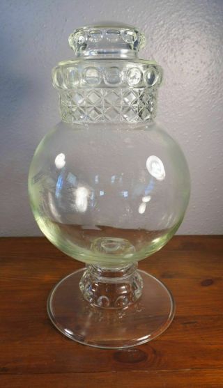 Large Dakota Clear Glass Globe Apothecary Candy Jar