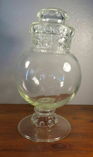 Large Dakota Clear Glass Globe Apothecary Candy Jar 3