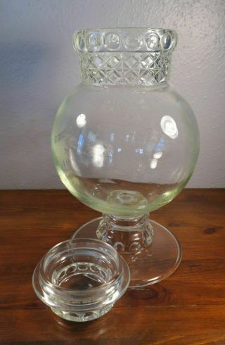 Large Dakota Clear Glass Globe Apothecary Candy Jar 4