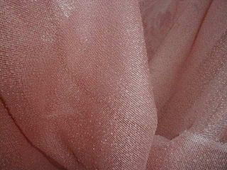 3 Yards Vintage Sheer Pink Cheesecloth Fabric,  Nubby Texture 1950s Oss 48 " Wide
