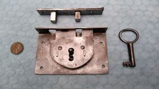 Carpenter Chest Lock Box Large Semi - Mortise Restored