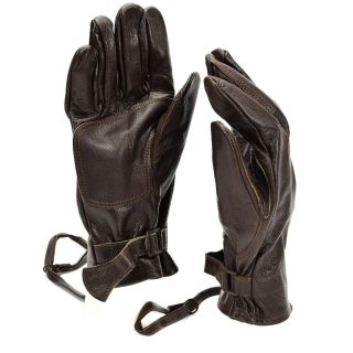 Swedish Army Combat Leather Gloves.  Brown Leather