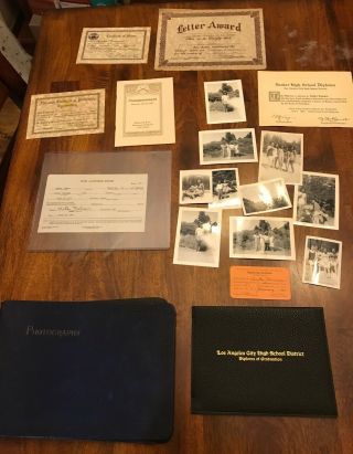 Japanese American Evacuation Order,  Diploma,  Photos,  Wwii Internment Camp 1942