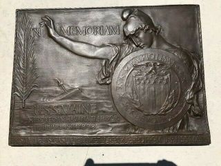 Remember The Maine 1913 Bronze Memorial Sculpture By Ny Sculptor Chas Keck