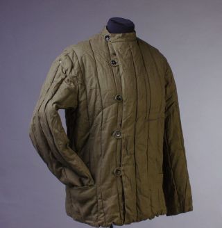 Vintage Soviet Russian Military Ww2 Winter Jacket Fufaika Telogreika Size 3