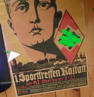 Rare Hitlerjugend HJ Poster (Plakatt) May 1934 3