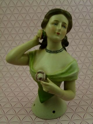Antique German Half Doll Goebel Empress Eugenie Of France