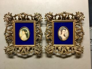 Two Victorian Style Cameo Prints From “a Cameo Creation” - Nicely Mounted/framed