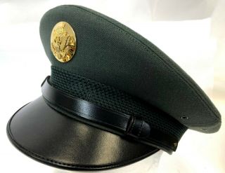 Vintage 1977 United States Army Military Dress Uniform Wool Hat Cap Size 7 1/8