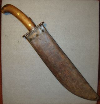 Us Military Model 1909 Bolo Knife,  Springfield Armory,  1910,  Leather Sheath