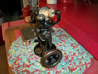 Antique Willcox Gibbs Miniature Chain Stitch Sewing Machine 2