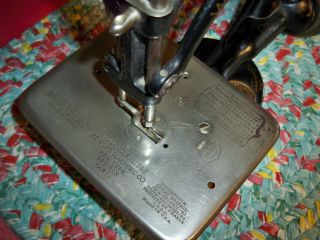 Antique Willcox Gibbs Miniature Chain Stitch Sewing Machine 6