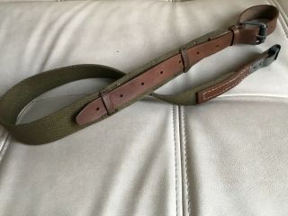 Vintage Soviet Sks Carrying Sling Ussr 1950 - S Metal Retainer Very Rare
