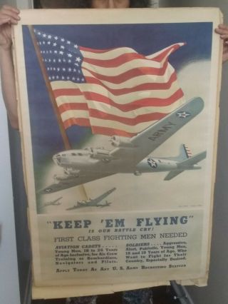 " Wwii World War 2 Propaganda War Poster Keep 