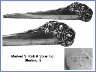 Rare Sterling Silver Sewing Measure ’s.  Kirk & Sons’ C.  1925