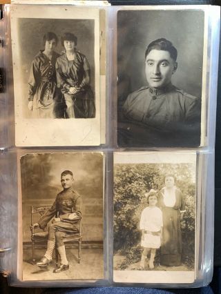 Antique Military And Family Spanish Post Cards Spanish American War? Real Photo