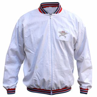 British Forces Retro Mod Pti Instructor Jacket White Windbreaker Vintage